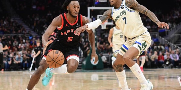 波蒂斯24+12巴恩斯24+11 雄鹿不敌猛龙